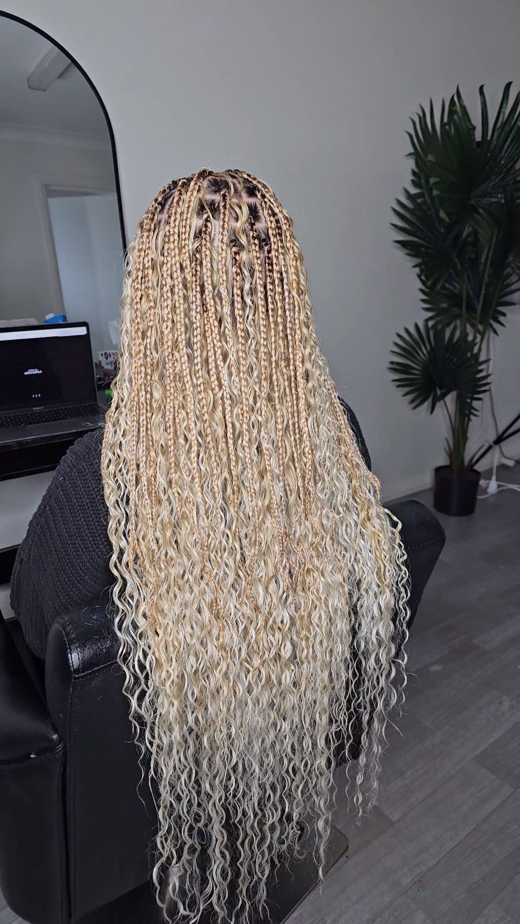 Vanilla Swirl- Curly Hair - $30